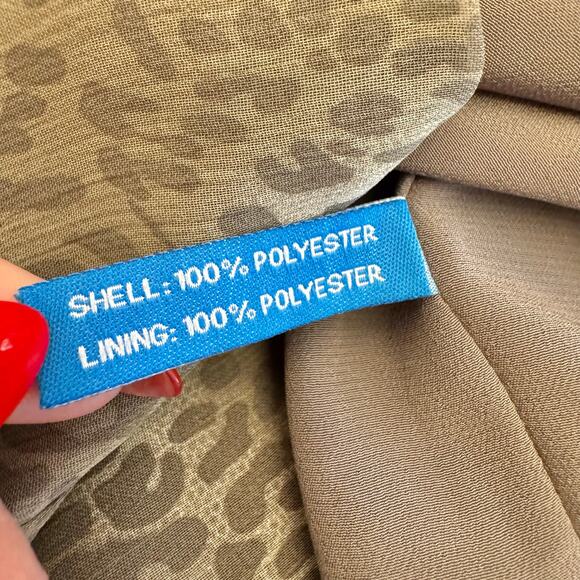 Walter by Walter Baker Animal Print Short Sleeve Pleated Mini Dress XS - Picture 7 of 12